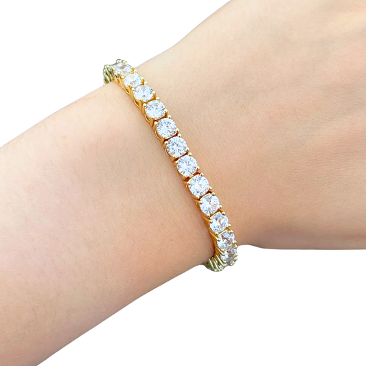 Women's Gold Tennis Bracelet - 5mm