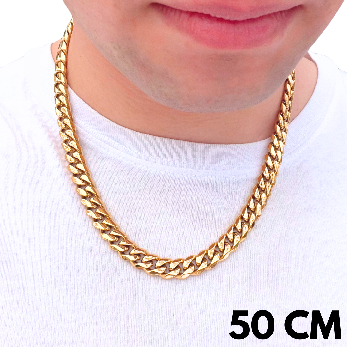 Gold Cuban Chain - 10mm