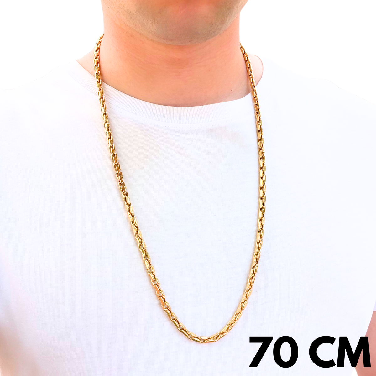 Gold Anchor Chain - 5mm