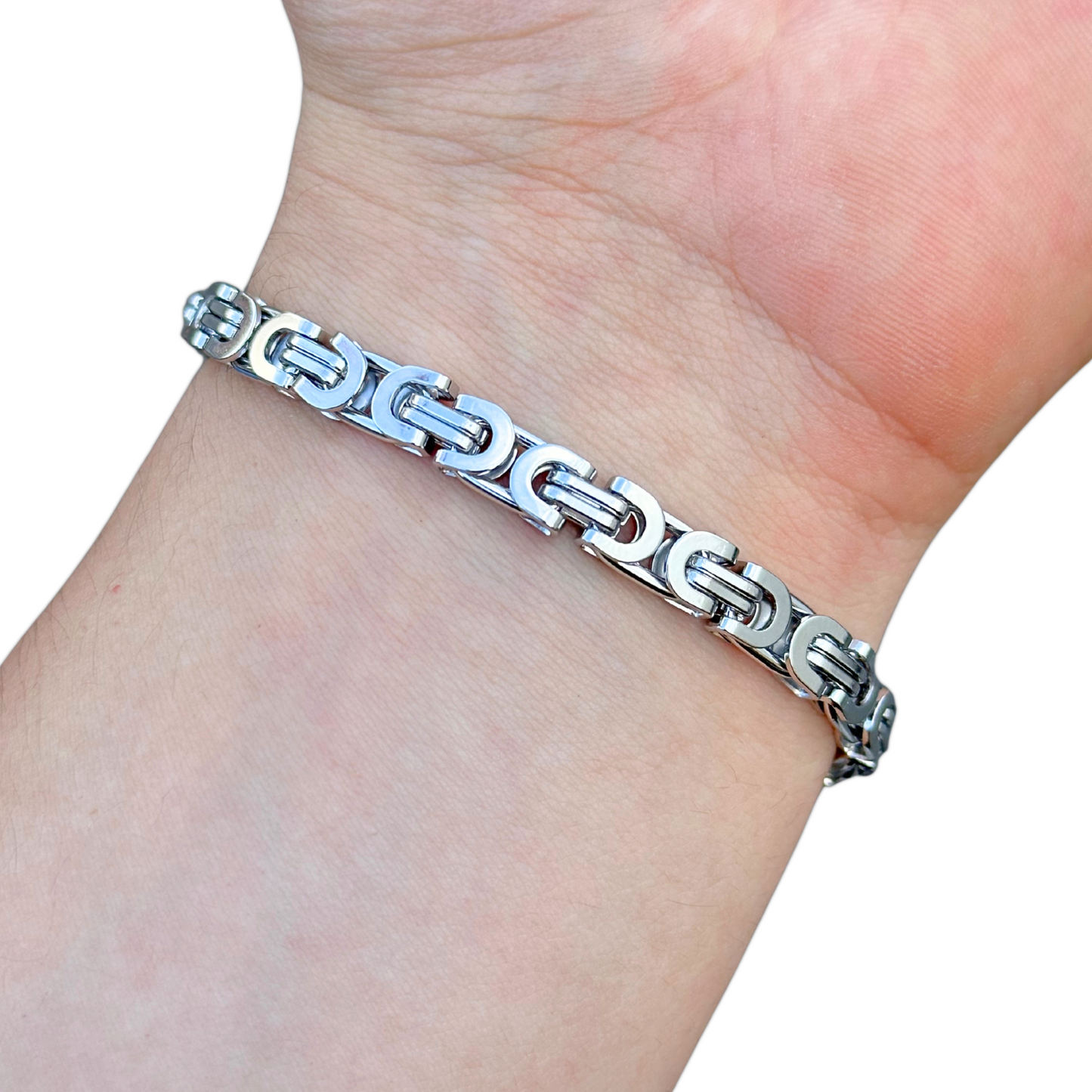 White Gold Noble Bracelet - 6mm