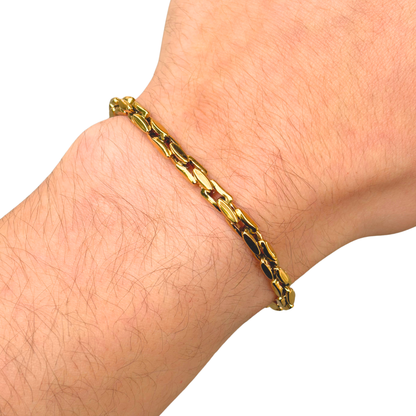 Gold Anchor Bracelet - 5mm