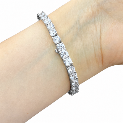 Women's White Gold Tennis Bracelet - 5mm