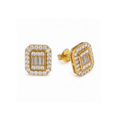 Geometric S925 Gold Women's Earrings