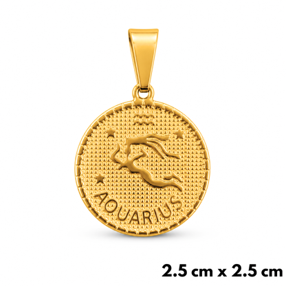 Aquarius Pendant Gold