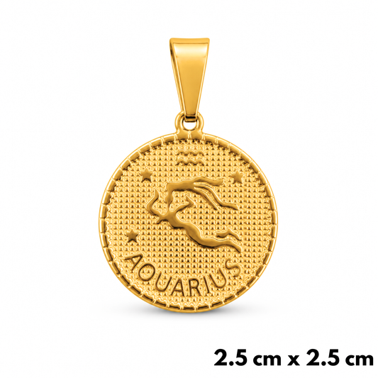 Aquarius Pendant Gold