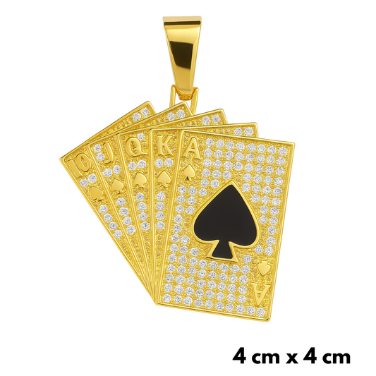 Poker Pendant Gold