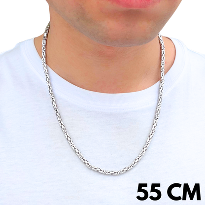 White Gold Imperial Chain - 4mm
