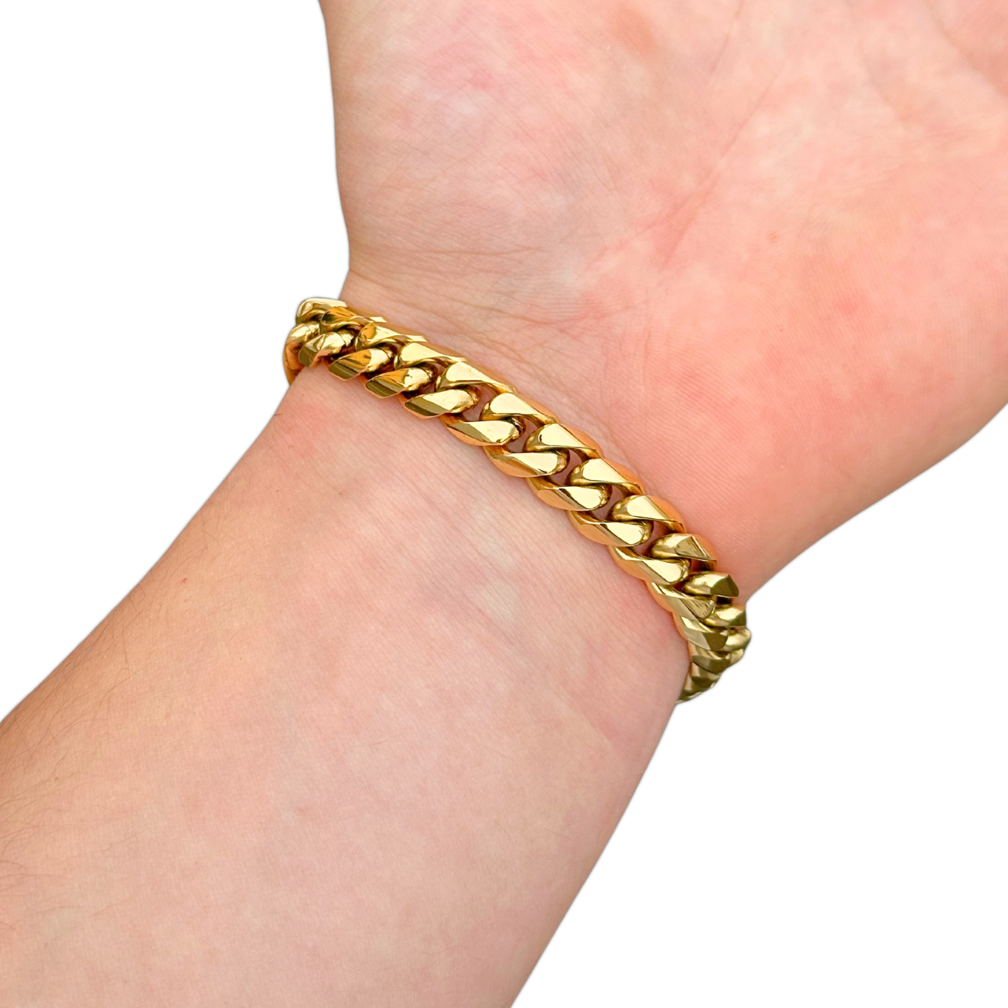 Gold Cuban Bracelet - 10mm