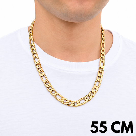 Gold Figaro Chain - 9mm
