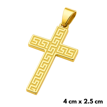 Ancient Cross Pendant Gold