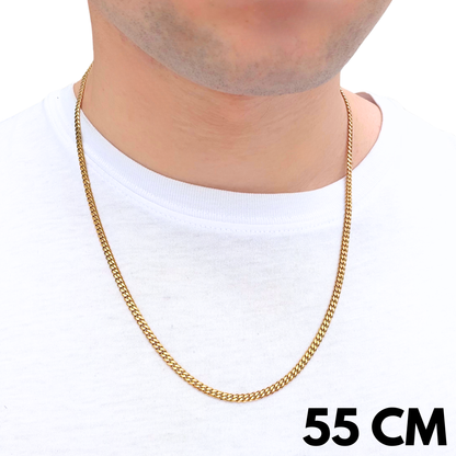 Gold Cuban Chain - 3mm