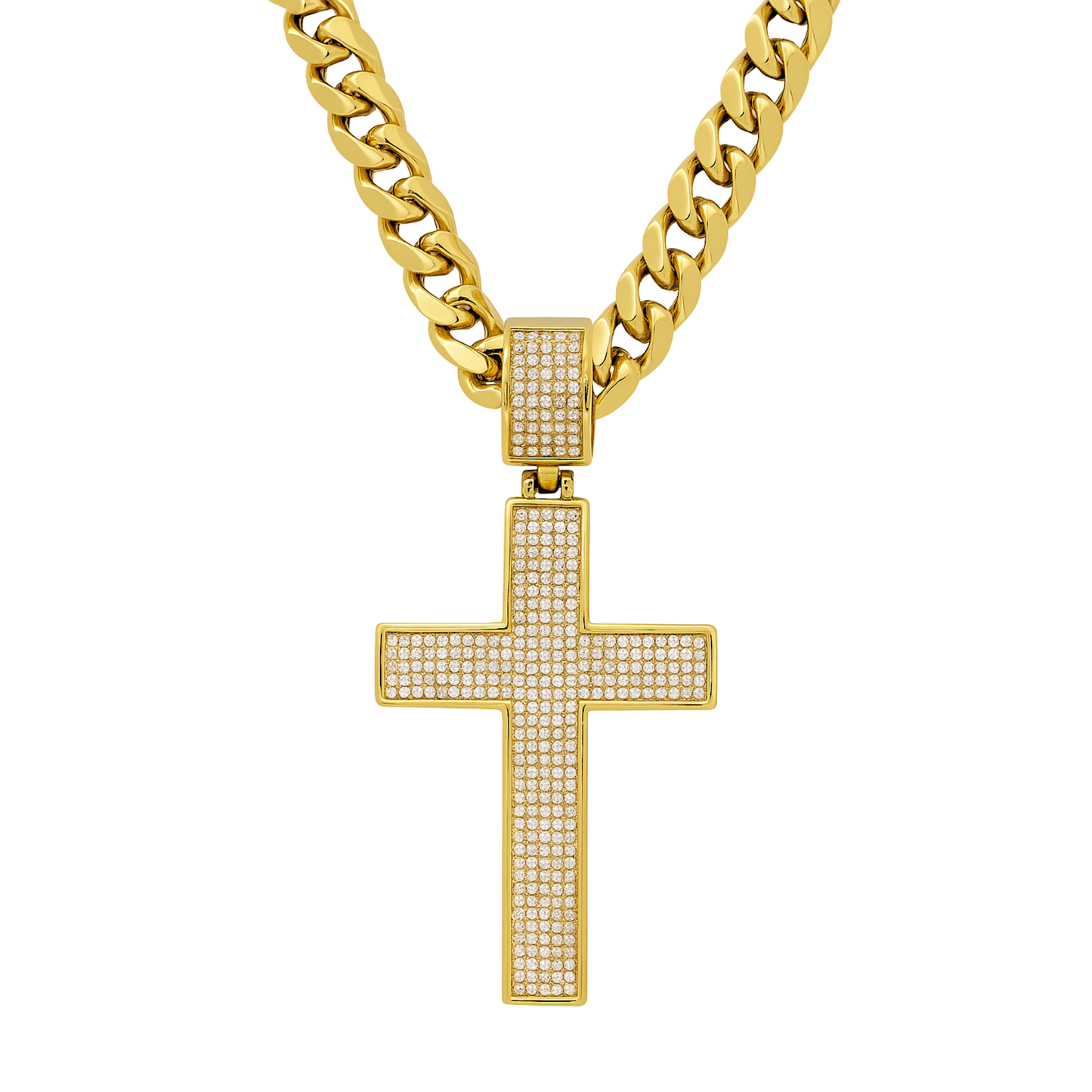 Unbroken Cross Pendant Gold