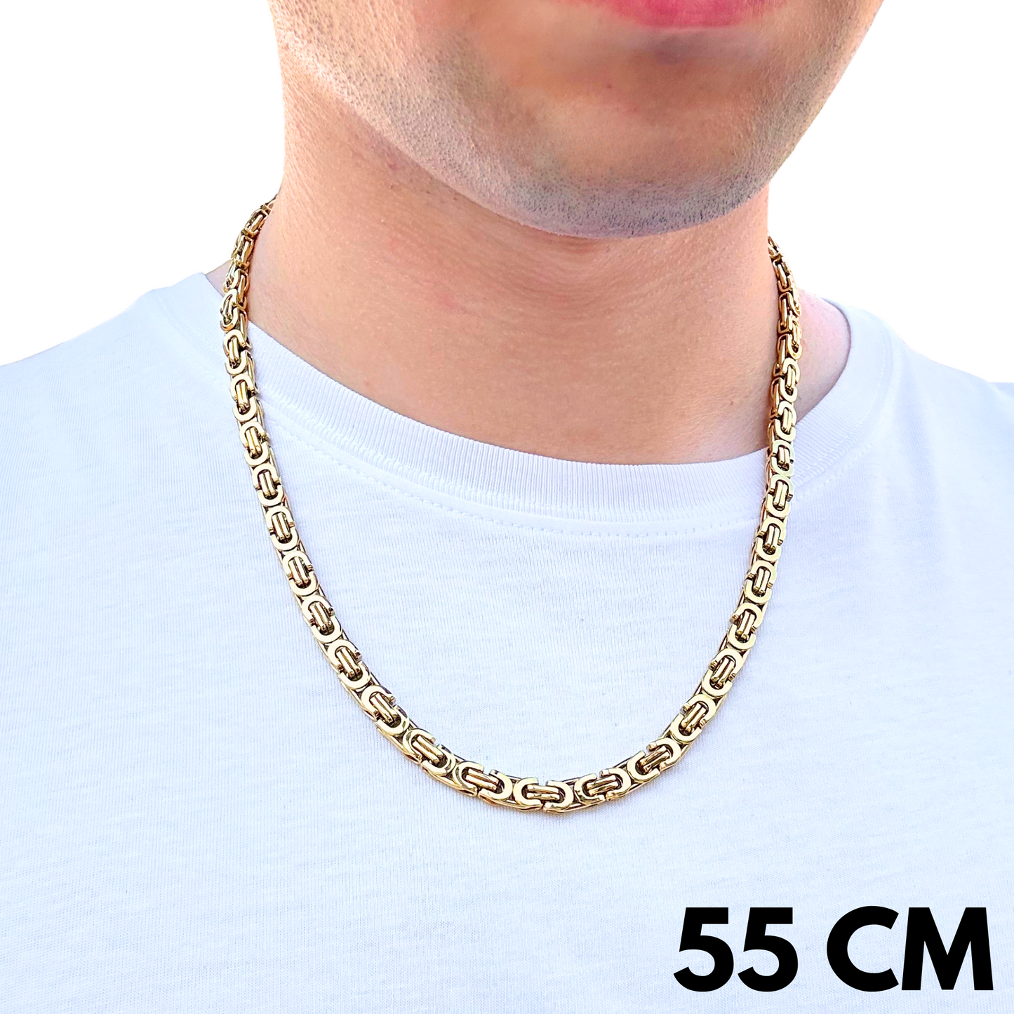 Gold Noble Chain - 6mm