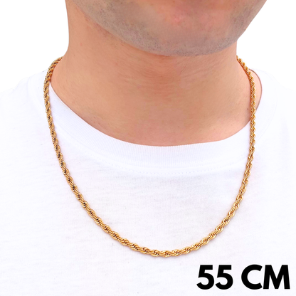 Gold Rope Chain - 4mm