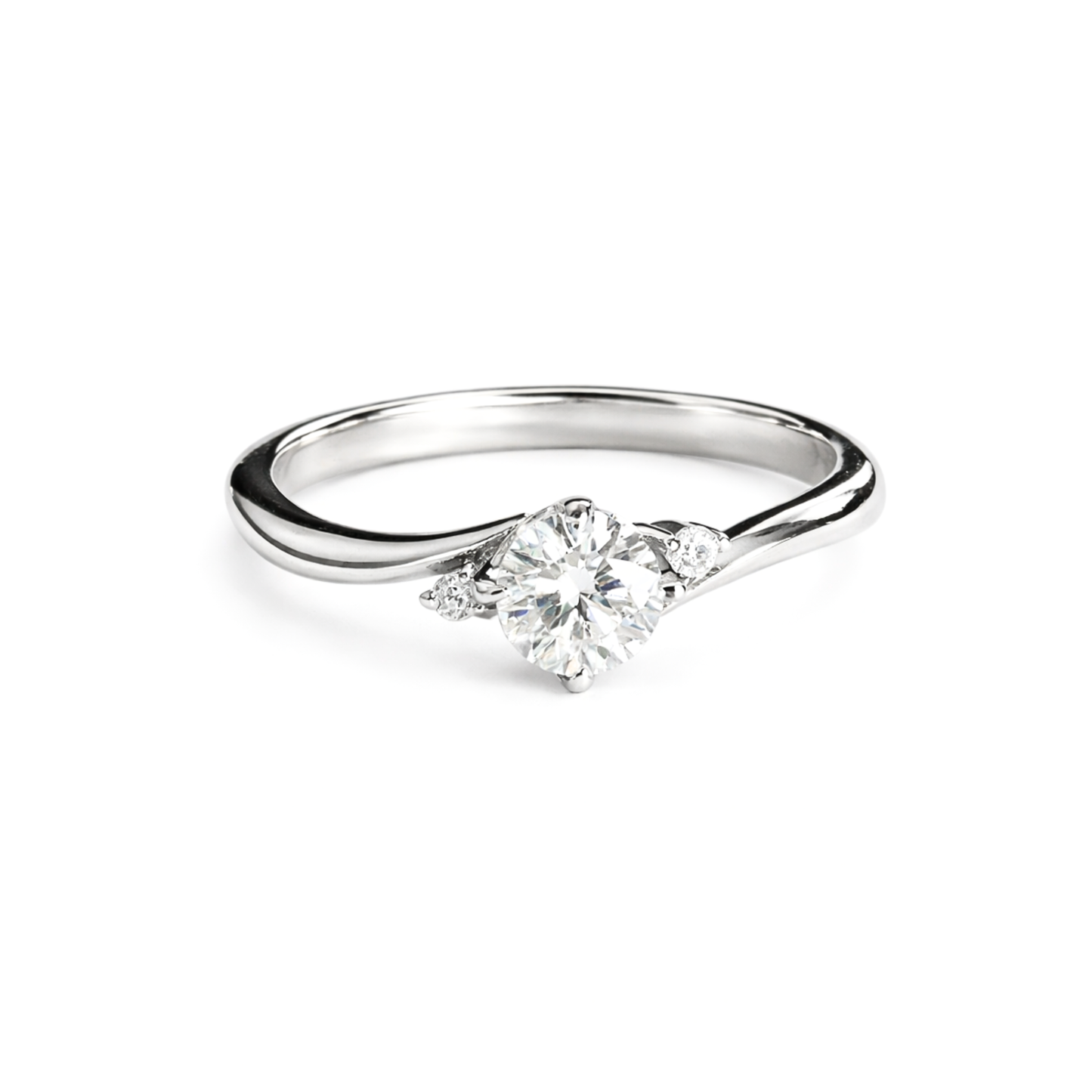 Women's Silver S925 Moissanite Ring - 0.5ct