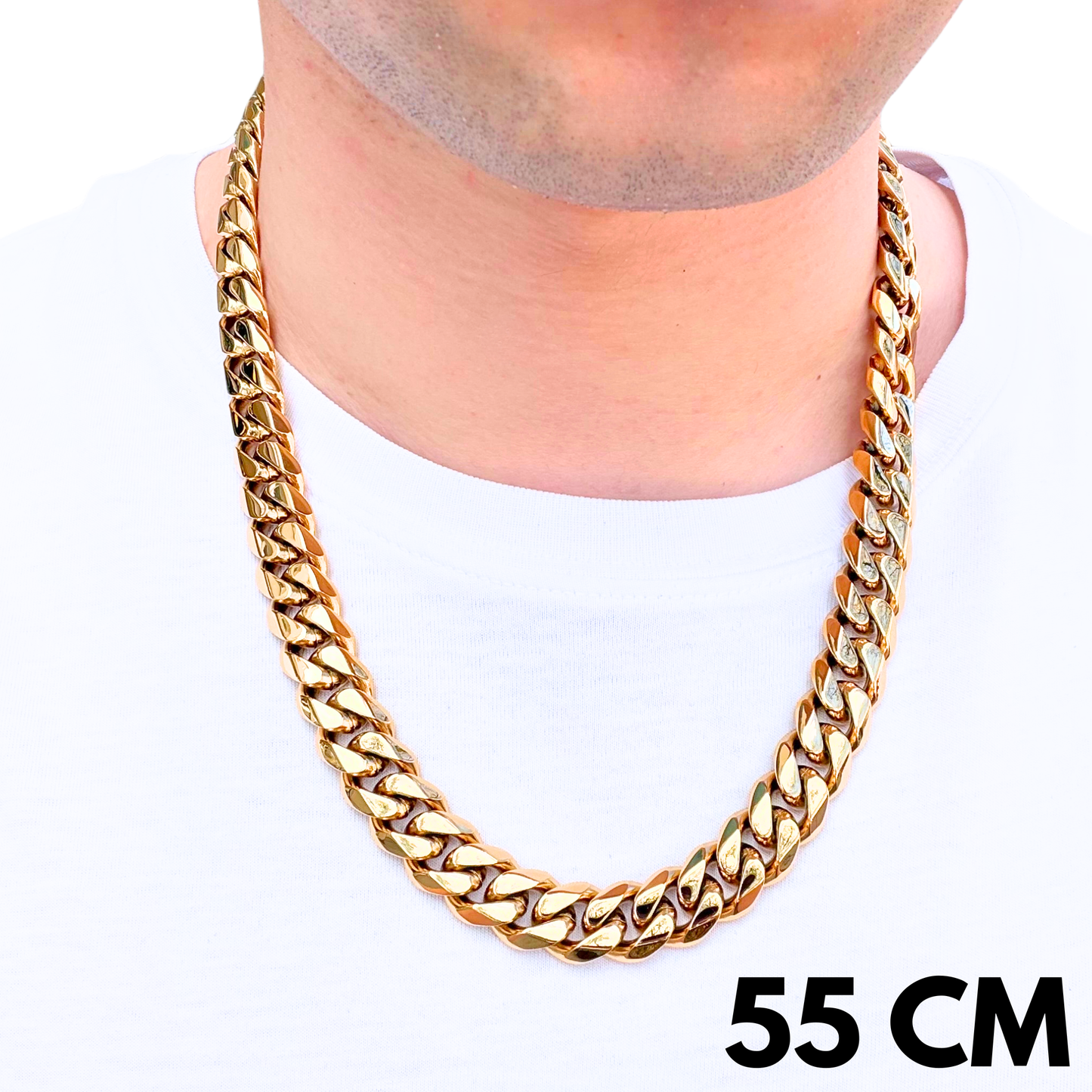Gold Cuban Chain - 14mm