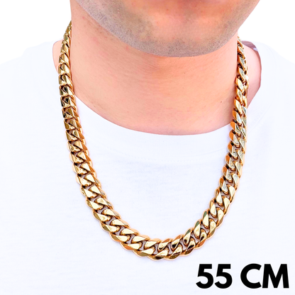 Gold Cuban Chain - 14mm