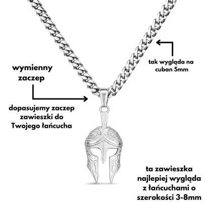 Sparta Pendant White Gold