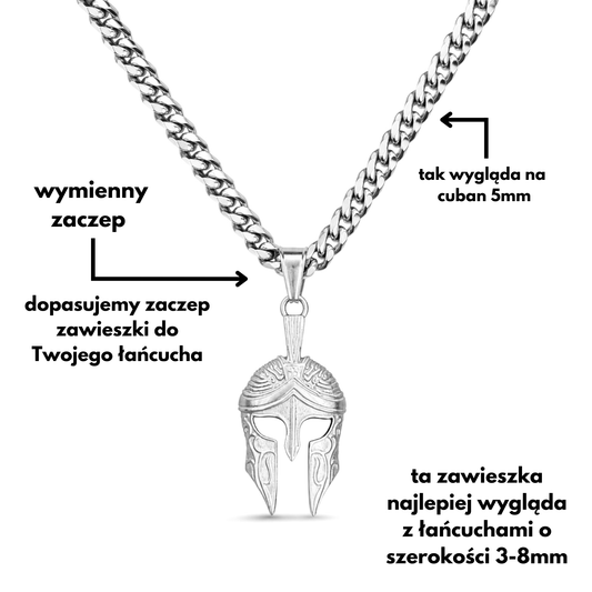 Sparta Pendant White Gold