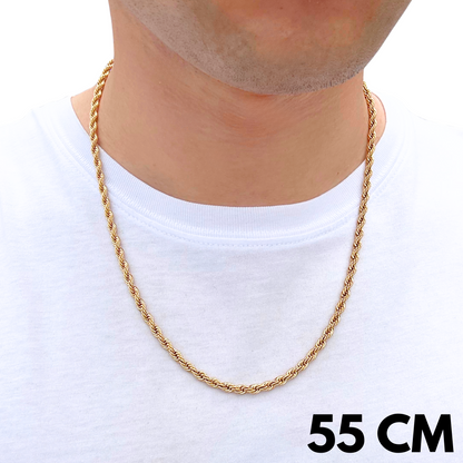 Gold Rope Chain - 3mm