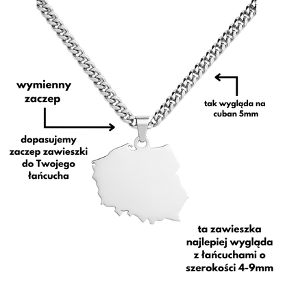 Map of Poland Pendant
