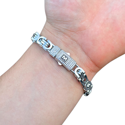 White Gold Noble Bracelet - 8mm