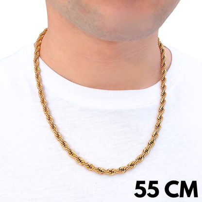 Gold Rope Chain - 6mm