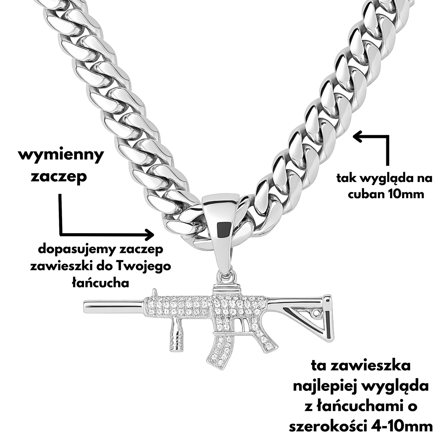 M4 Pendant White Gold