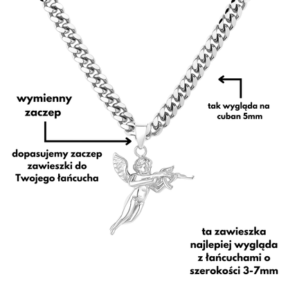 Angel Pendant White Gold