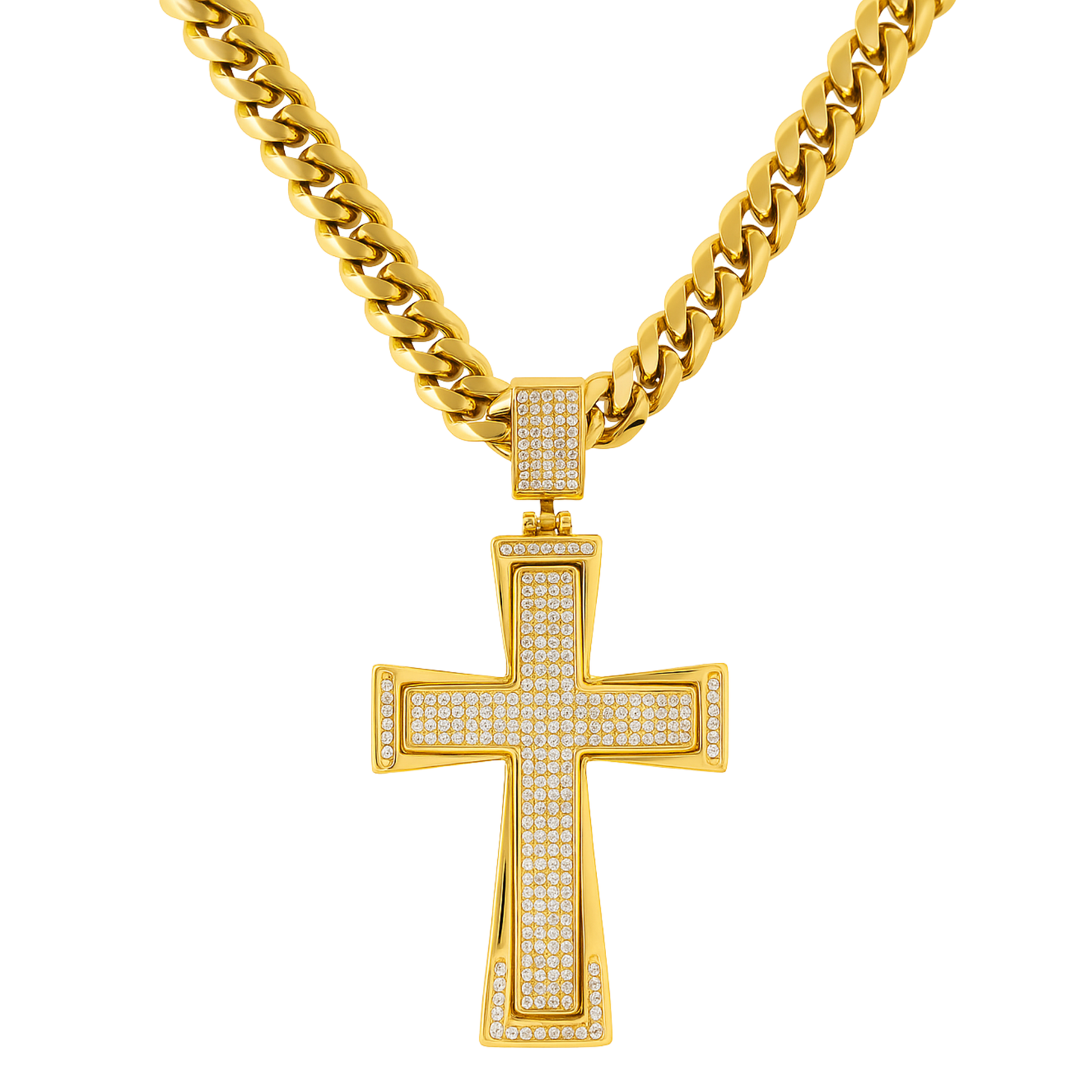 Imperial Cross Pendant Gold
