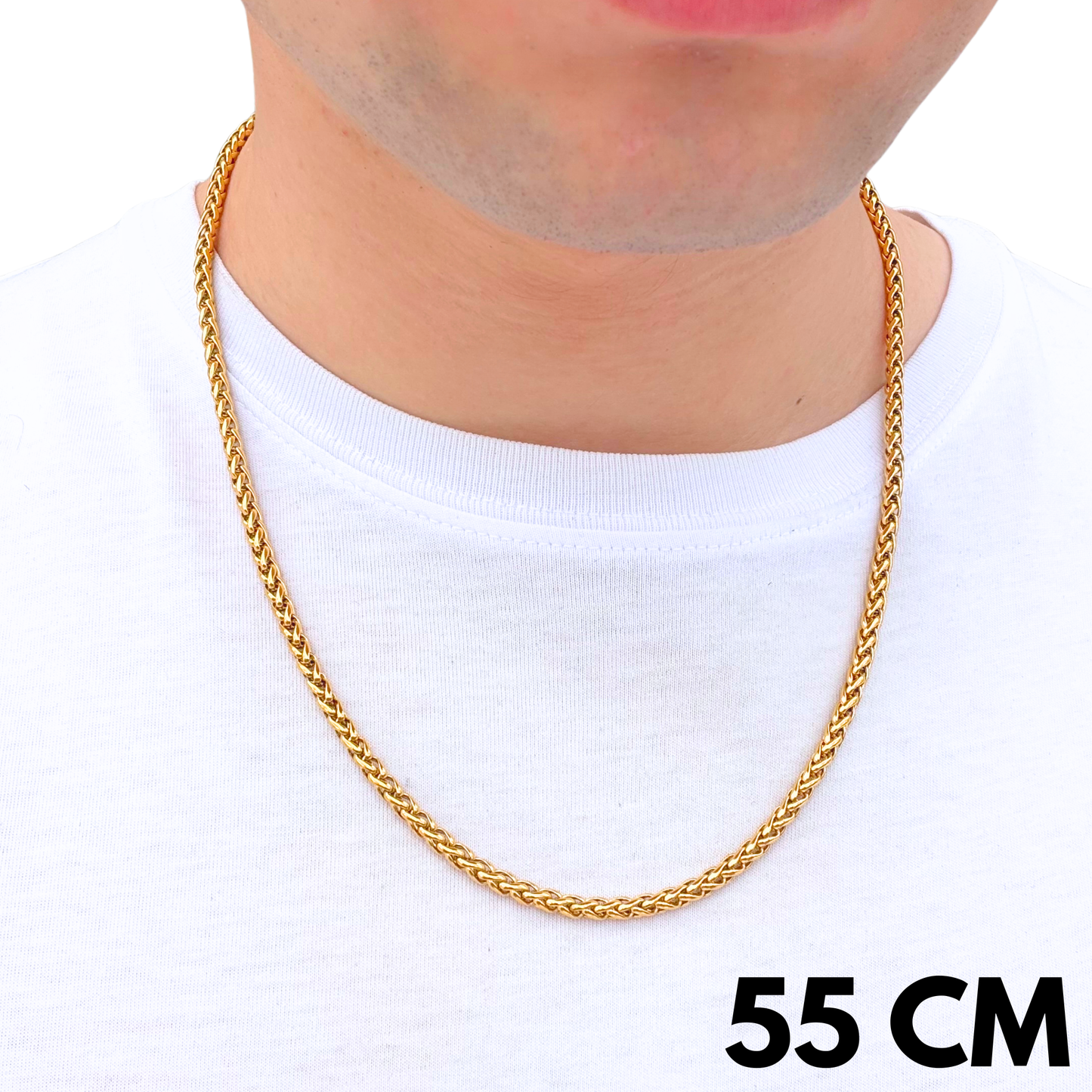 Gold Wheat Chain - 4mm