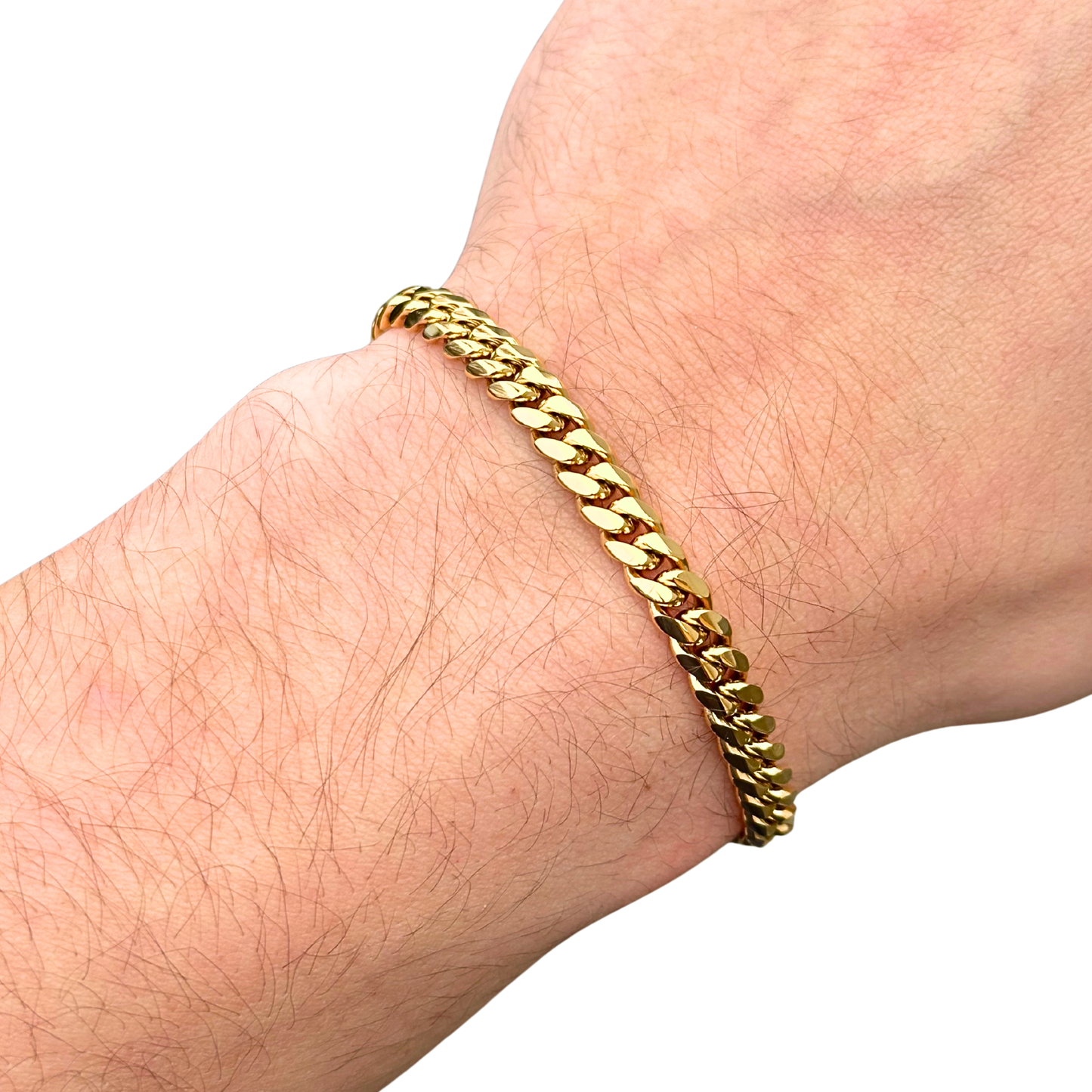 Gold Cuban Bracelet - 6mm
