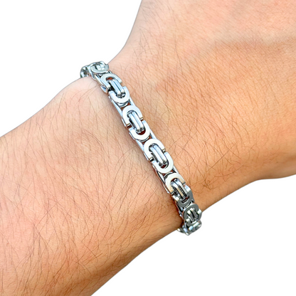 White Gold Noble Bracelet - 6mm