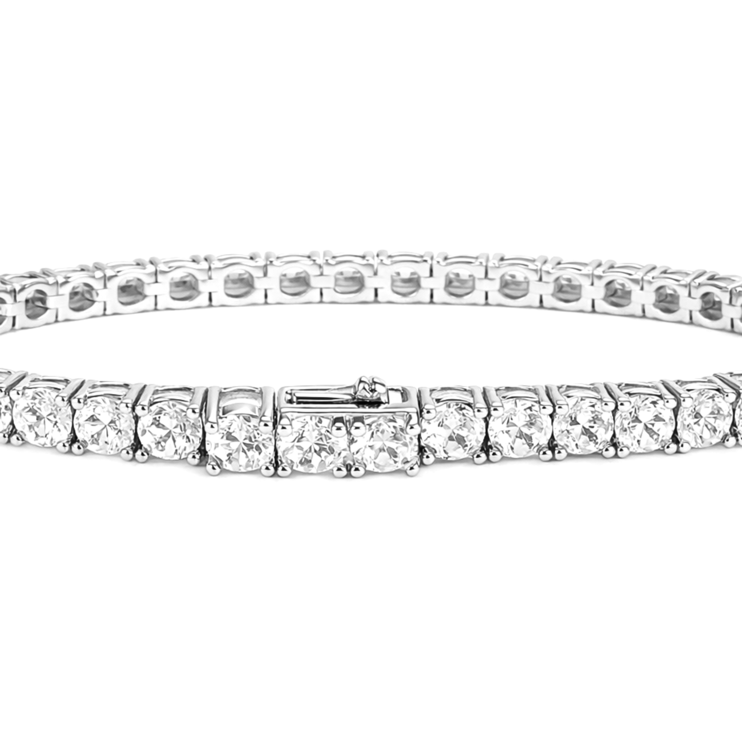 Women's White Gold Tennis Bracelet - 5mm