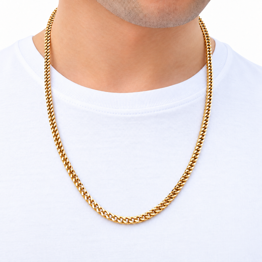 Gold Franco Chain - 4mm