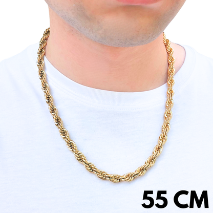 Gold Rope Chain - 8mm