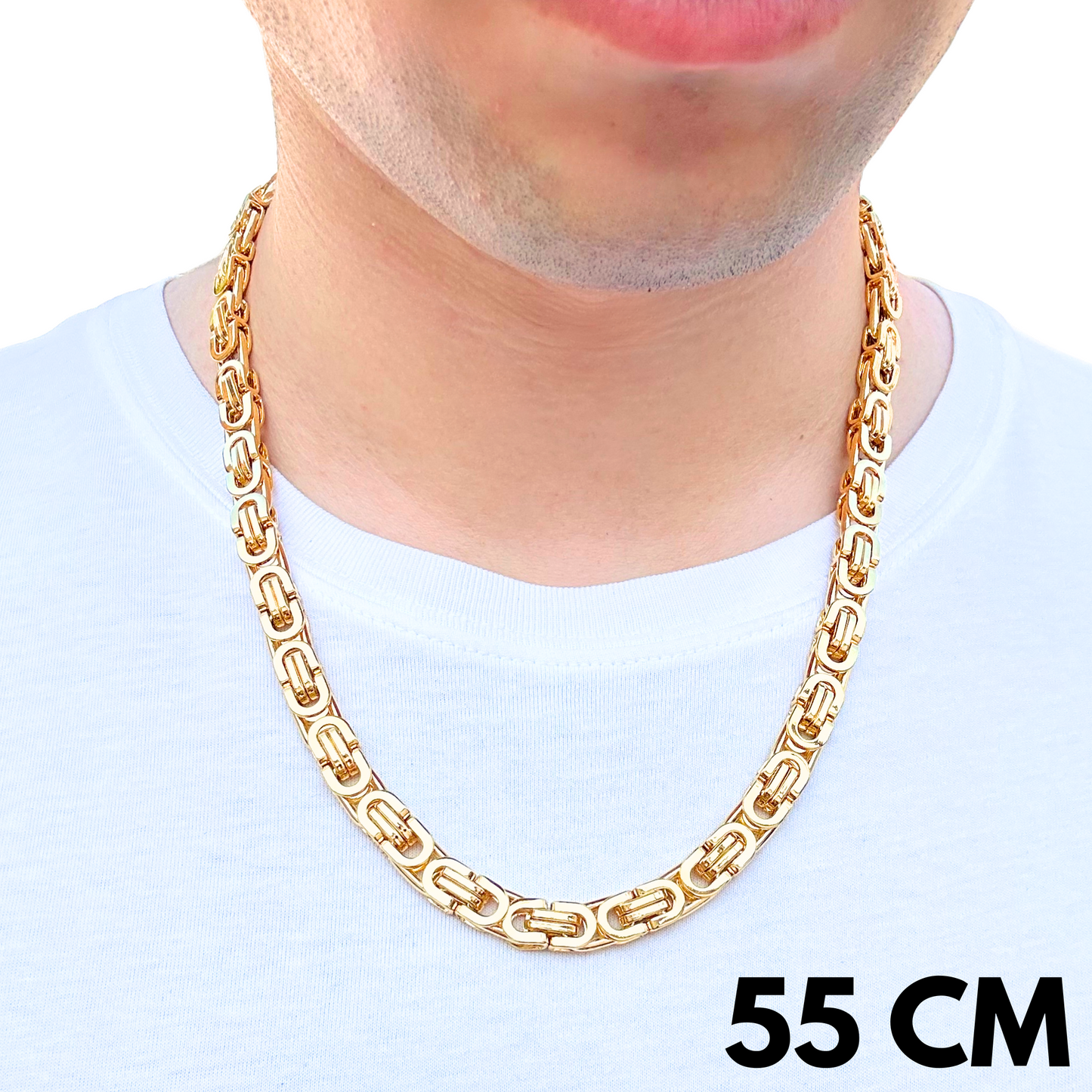 Gold Noble Chain - 8mm