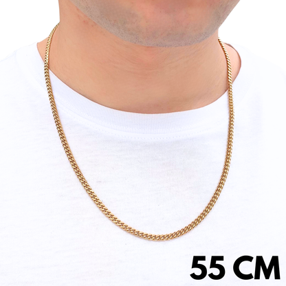 Gold Cuban Chain - 4mm
