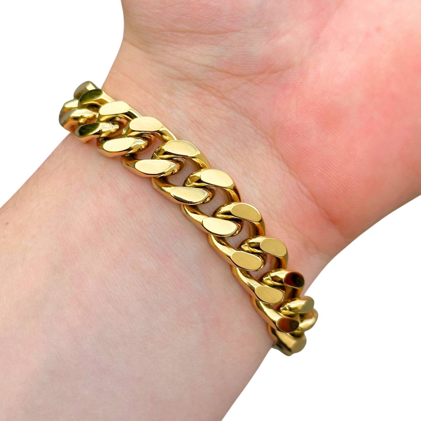 Gold Cuban Bracelet - 12mm