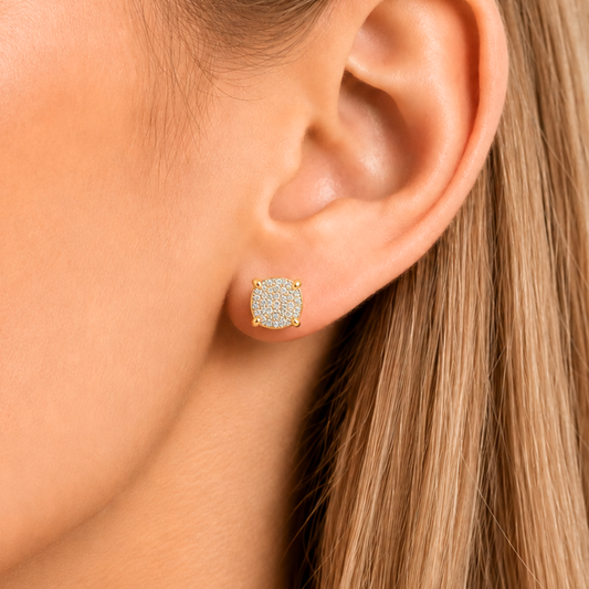 Shine S925 Gold Women's Earrings