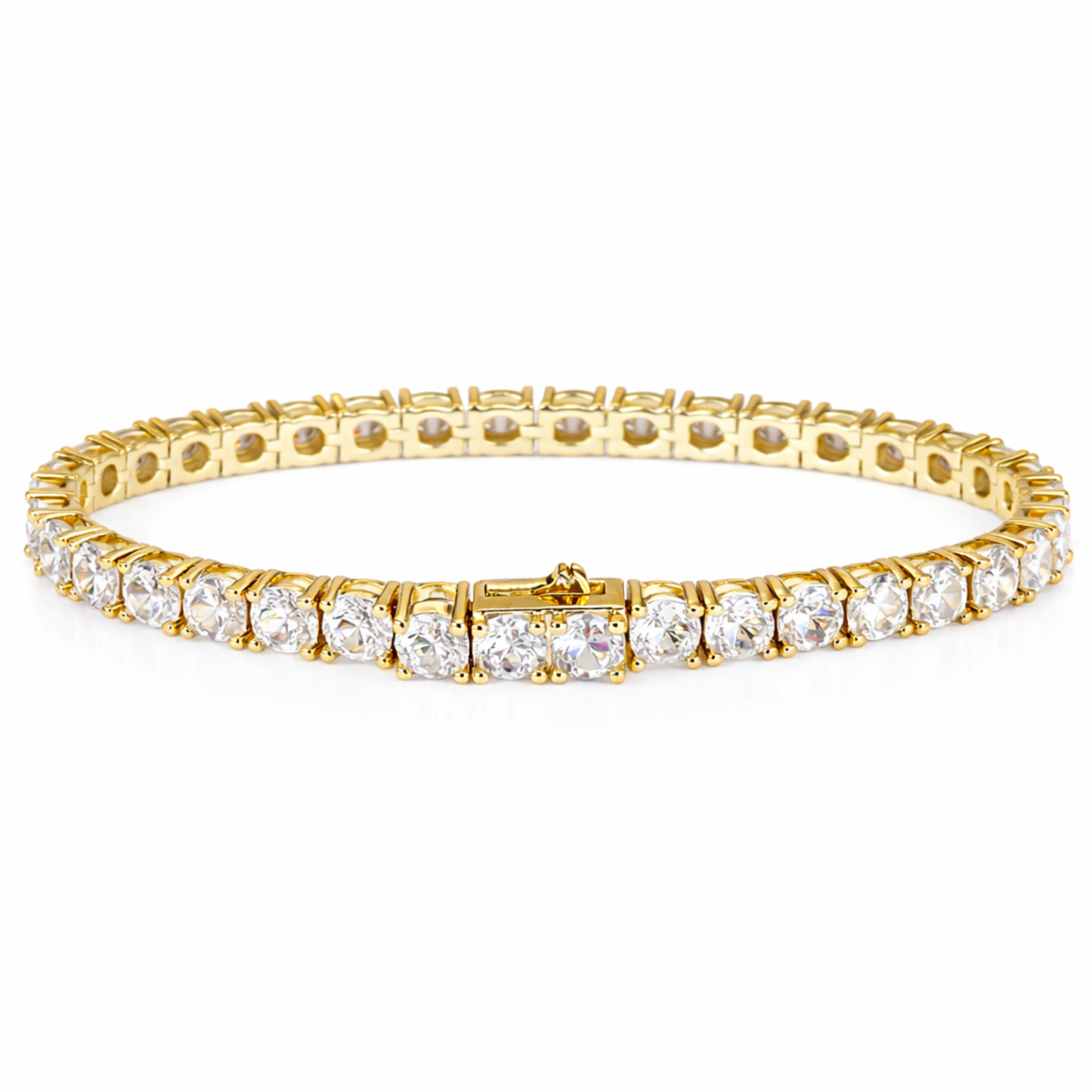 Gold Tennis Bracelet - 5mm