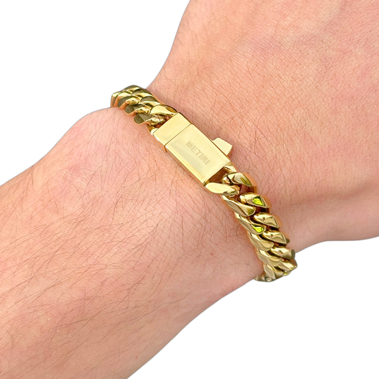 Gold Cuban Bracelet - 10mm