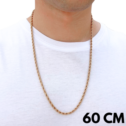 Gold Rope Chain - 3mm