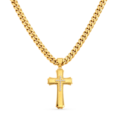 Royal Cross Pendant Gold
