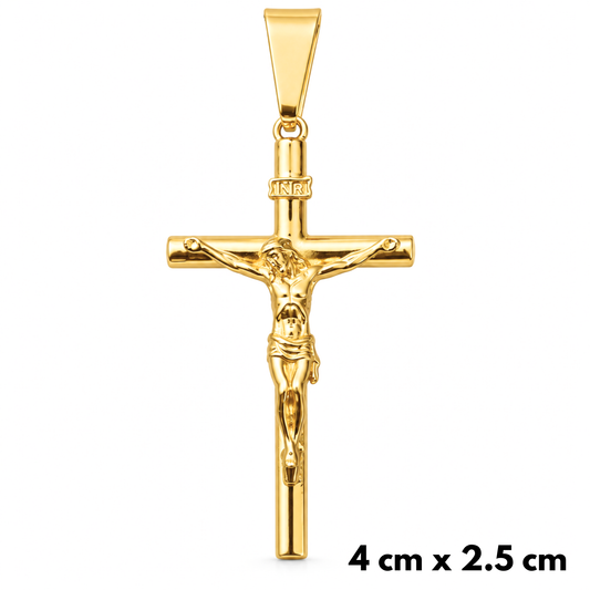 Zawieszka Crucifix INRI Złota