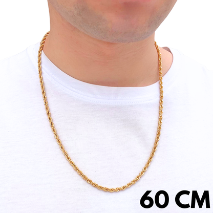 Gold Rope Chain - 4mm