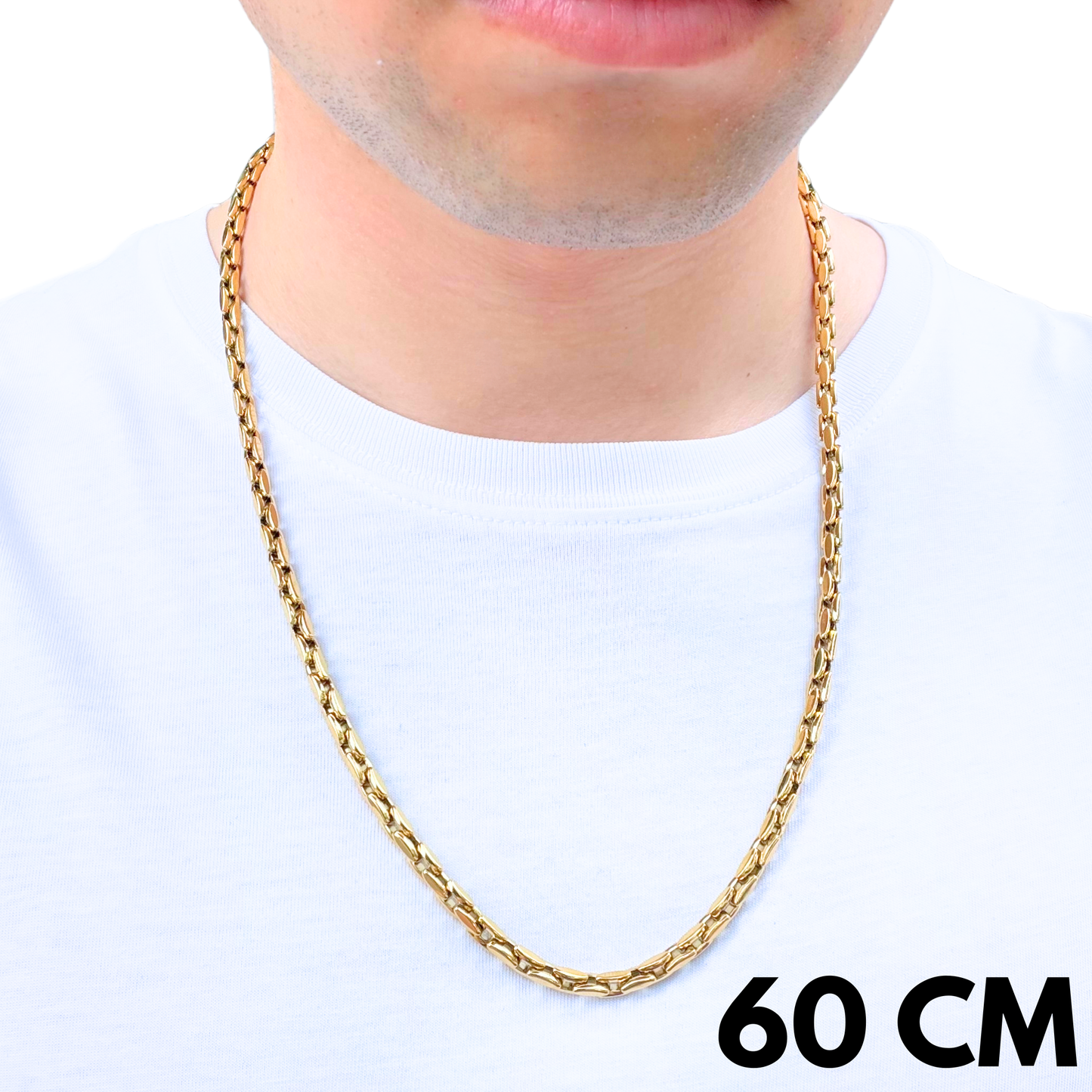 Gold Anchor Chain - 5mm