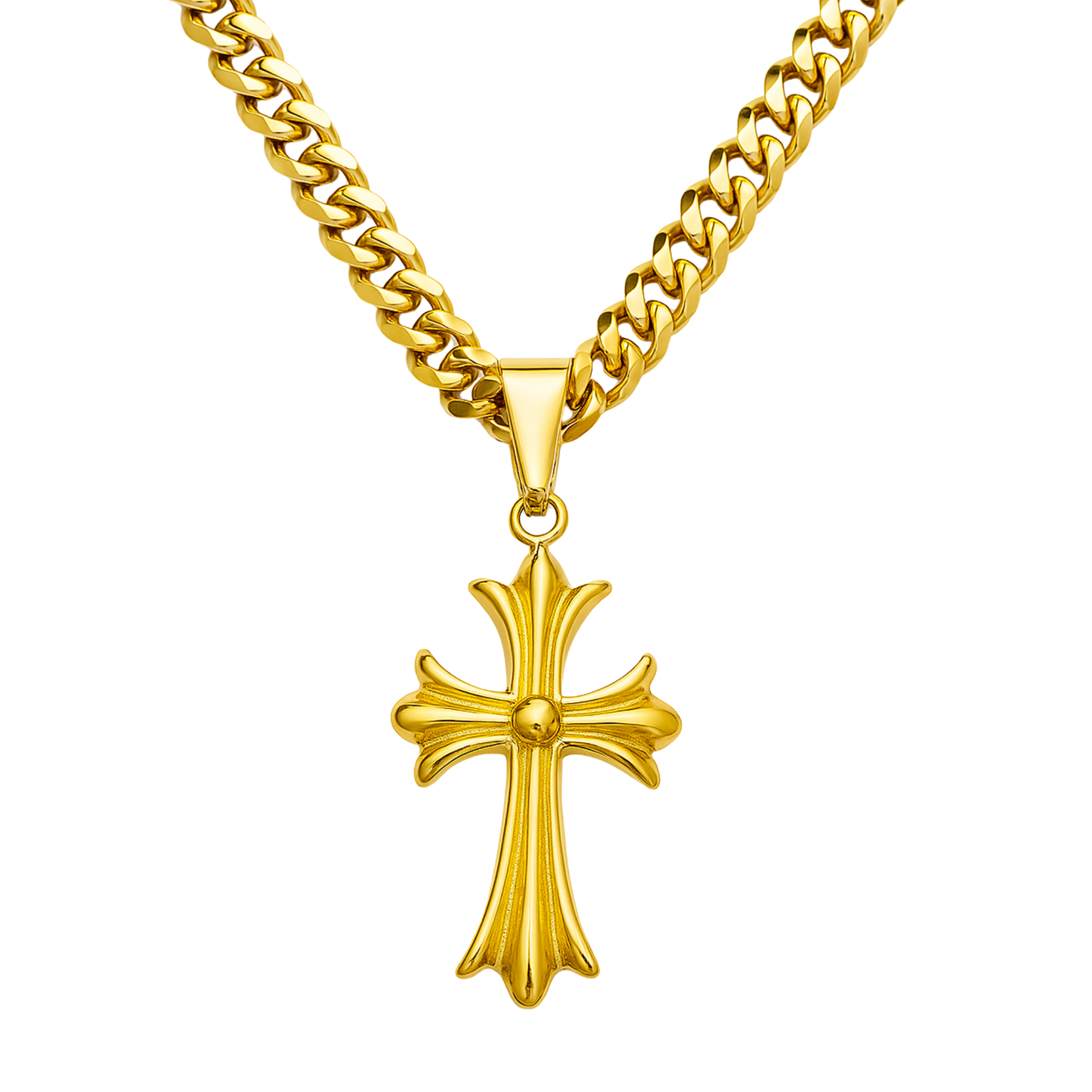 Saint Cross Pendant Gold