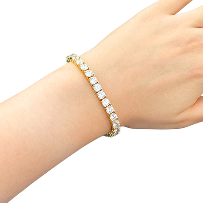 Women's Gold Tennis Bracelet - 5mm
