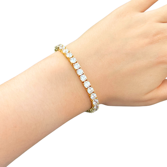 Women's Gold Tennis Bracelet - 5mm